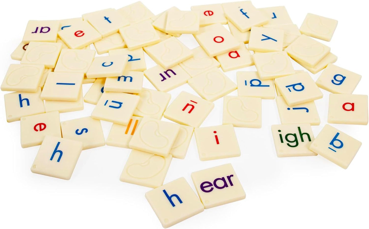 Junior Learning: Spell The Beans - Word Building Game, Tile Flipping & Collection Play, Color-Coded Letters, Early Reader & Literacy Skills, Kids 5+