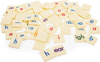 Junior Learning: Spell The Beans - Word Building Game, Tile Flipping & Collection Play, Color-Coded Letters, Early Reader & Literacy Skills, Kids 5+