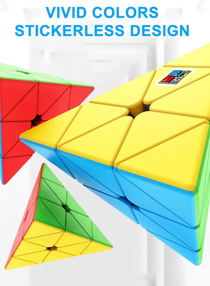 CFMOUR 20 Pack 3x3 Speed Cube Set - Stickerless Magic Cubes Bundle 3x3x3- Fast Turning Birthday Party Easter Valentines Day Gifts Puzzle Game Brain Toy for Kids and Adult
