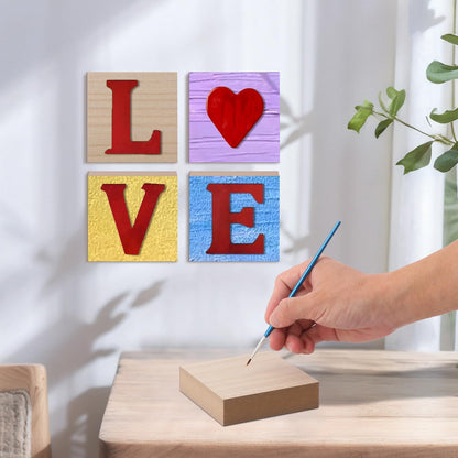 10 Pack Unfinished MDF Wood Rectangle Blocks, 3 x 10 Inch Wooden Blocks for Crafts, DIY Projects, and Custom Decor