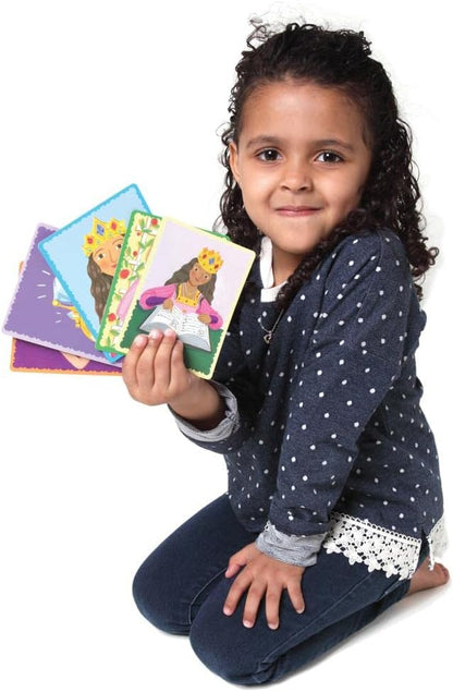 eeBoo: Mystery in The Forest Create a Story Pre-Literacy Cards, 36 Cards with Colorful Characters, Encourages Imagination, for Ages 3 and up