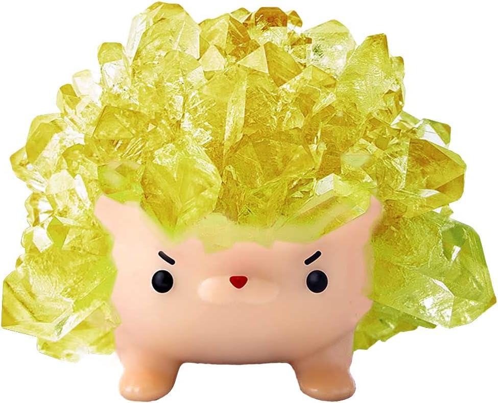 Crystal Growing Toys for Kids - Vibrant Colorful Crystal Hedgehog to Grow,Science Experiments Learning and Education for Kids STEM Gifts for Boys & Girls 8 Years + (Moss Green)