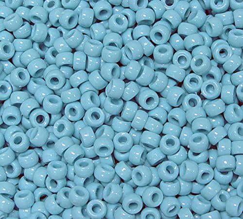 JOLLY STORE Crafts - Mini Pony Beads, Easy-to-Use Reusable Jewelry-Making/Bracelet Beads for Art, Craft Decorations & More, 6.5 x 4mm Beads, Crafted in The USA, Opaque Grey, 1000 pcs (Pack of 1)