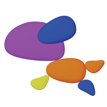 Learning Advantage CTU13208 Rainbow Pebbles (Pack of 36)