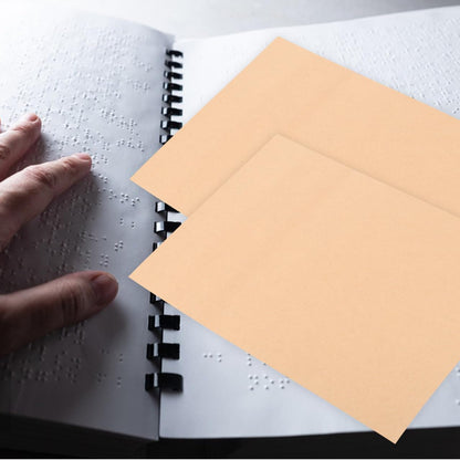 20pcs Braille School Supplies Braille Papers Blind People Supplies Writing Papers for Blind Handwriting Paper Practice Paper Learning Blinder Writing