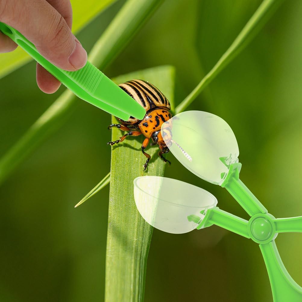Alasum Kids Bug Catcher Scissor Clamps Tool Set - 5 Plastic Bug Catchers for Outdoor Exploration and Learning Safe Grip Grabber for Toddlers and Children