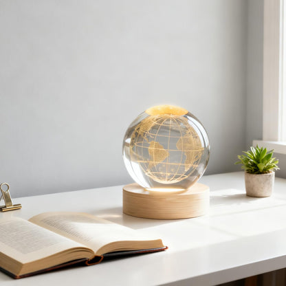 3D Solar System Crystal Ball, 2.4in Universe Gifts Decorative Quartz Glass Ball, Space Laser Engraved Model Astronomy Decor, Physics Display Sculpture Home Decor Crafts for Friends Mom Women Boys