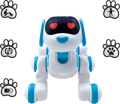 Lexibook Power Puppy® Jr - My Little Robot Dog - Robot Dog with Sounds, Music, Light Effects - Barks and Walks Like a Real Dog, Toy for Boys and Girls - PUP01