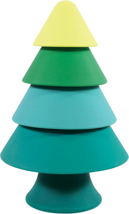 Hudson Baby Silicone Stacking Toy, Rocket, One Size