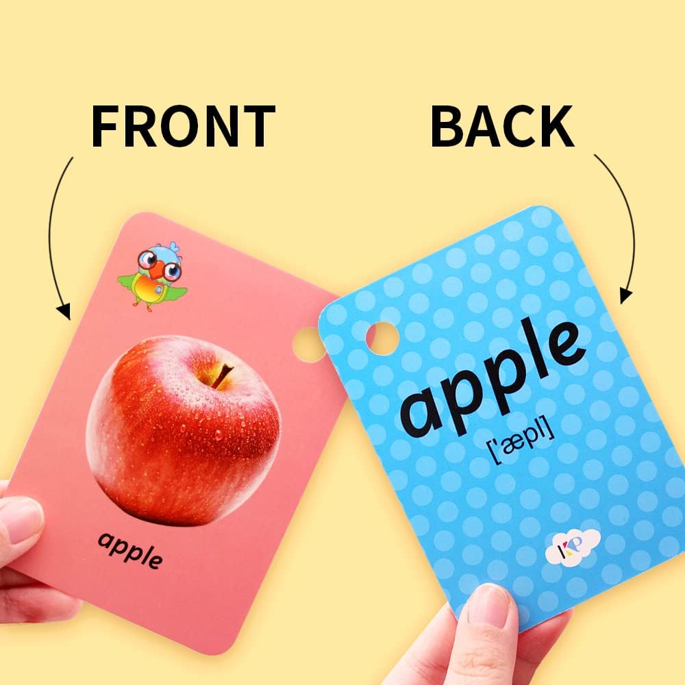 Toddler Number Flash Cards,No.123 Sight Words with Pictures Preschool Kids Flash Cards 28 Pcs with Ring(Number)