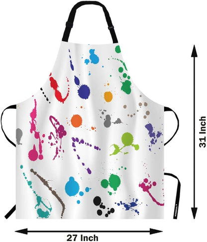 WONDERTIFY Science Education Sketch Apron,Laboratory Chemistry Book Equation Loupe Beaker Flask Glass Bib Apron with Adjustable Neck for Men Women,Suitable for Kitchen Cooking Chef Grill Bistro Apron