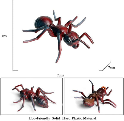 Realistic Animal Figures Red Ant Figurines Insect Toy, Science Project, Cake Topper, Early Educational Toys Birthday for Toddlers Kids Age 3 4 5