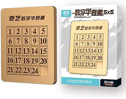 LiangCuber QY Toys 48 Klotski Puzzle Magnetic Sliding Number Puzzle ABS 7x7 Klotski Brain Teasers Toy Tangram Jigsaw Intelligence