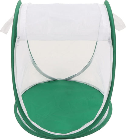 Outdoor Large Butterfly Net Habitat, Collapsible Caterpillar Growing Mesh Cage Terrarium for Observation Feeding