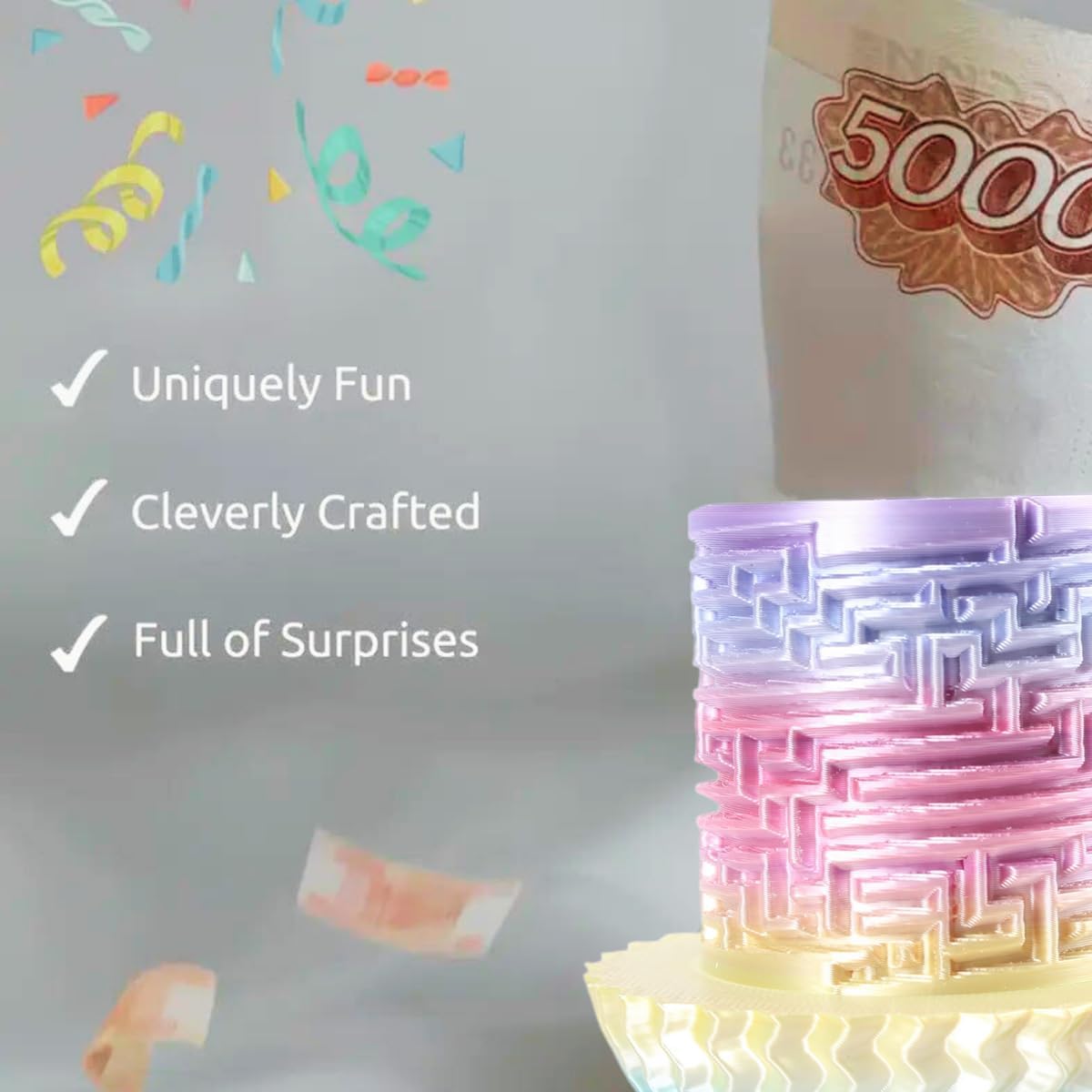 2026 Creative Gift Box: Easter Egg Mystery Puzzle with Hidden Compartment, Reusable Brain Teaser Game for Adults & Kids, Money Gift Ideas for Birthday Christmas Party Celebration