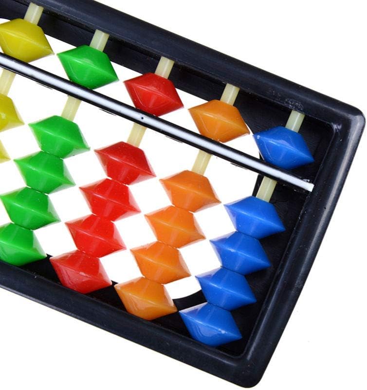 AKOAK Plastic Abacus 13 Digits Rods with Colorful Beads Abacus Arithmetic Soroban Calculating Tool for Kids with Stylus
