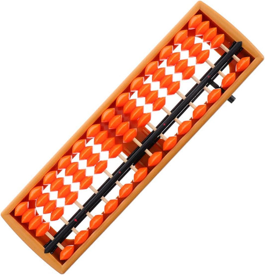 TOYANDONA Educational Chinese Abacus for Boys and Girls Section Counting Tool for Math Learning Enhancing Memory and Coordination for Preschool and Elementary Students Orange and Black