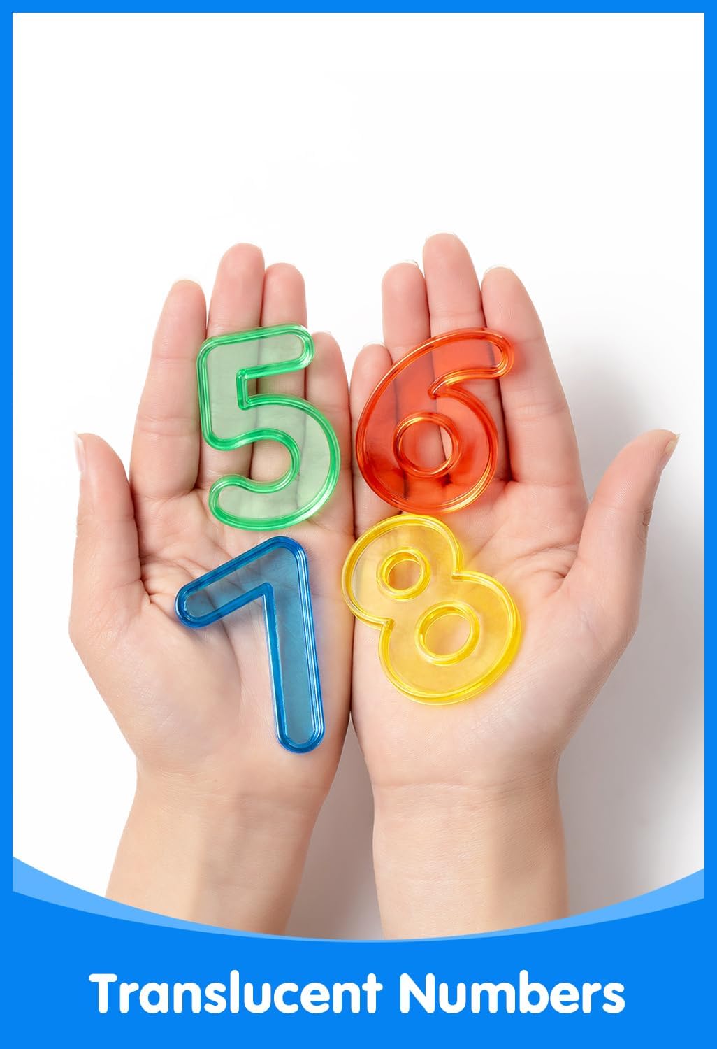 78 Pcs Translucent Lowercase Letters - Plastic Alphabet Letters - Light Table Play and Early Learning Manipulatives