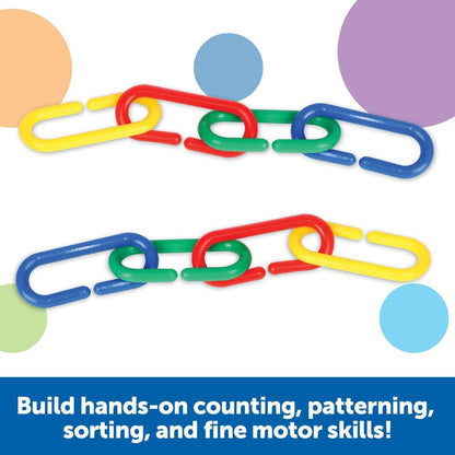 Learning Resources Link 'N' Learn Links - 500 Pieces, Ages 3+, Preschool Supplies, Toddler Toys, Math Manipulatives