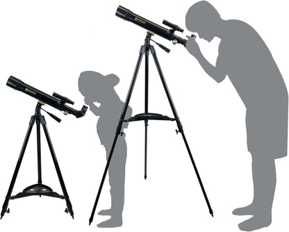 SpectrumOI Telescope for Kids, Telescope for Adults Astronomy Gifts for Kids 8-12 - Premium Refractor 70mm Aperture with Carry Bag and Phone Holder