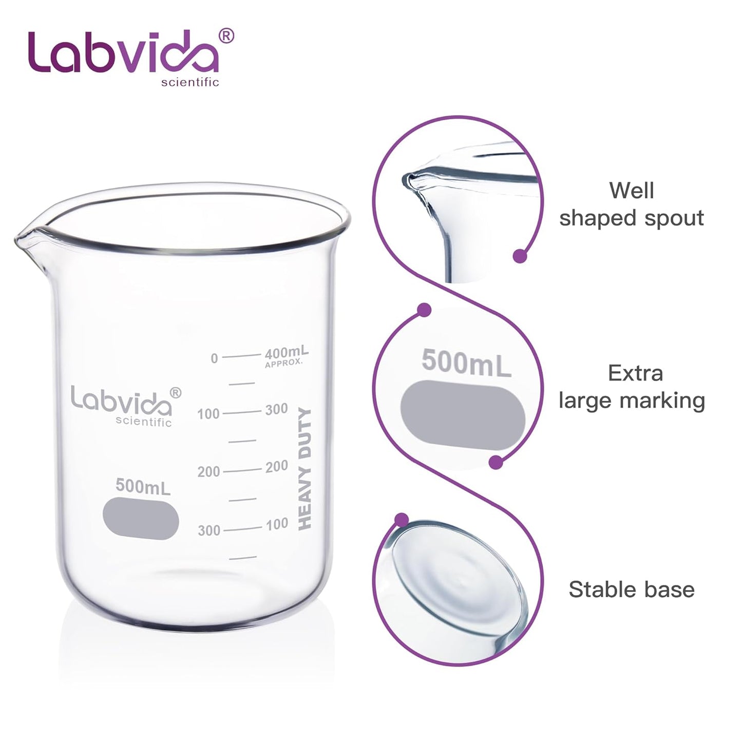 12pcs 50ml Upgrated Thick Glass Beakers, Shot Glass Beaker set, 3.3 Boro Griffin Low Form, Double Scale, LVA003