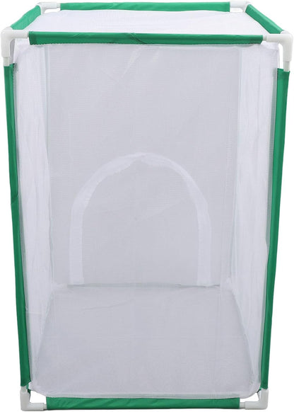 Clear Mesh Butterfly Enclosure, Transparent View Butterfly Habitat Sturdy Frame Chameleon Cage for Exploration Observation Small Creature Care