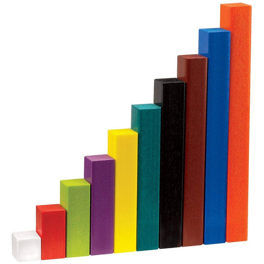 hand2mind Foam Cuisenaire Rods Introductory Set, Fraction Bars, Montessori Number Rods, Counting Blocks, Math Manipulatives, Math Teacher Supplies, Kindergarten Homeschool Supplies (Set of 74)