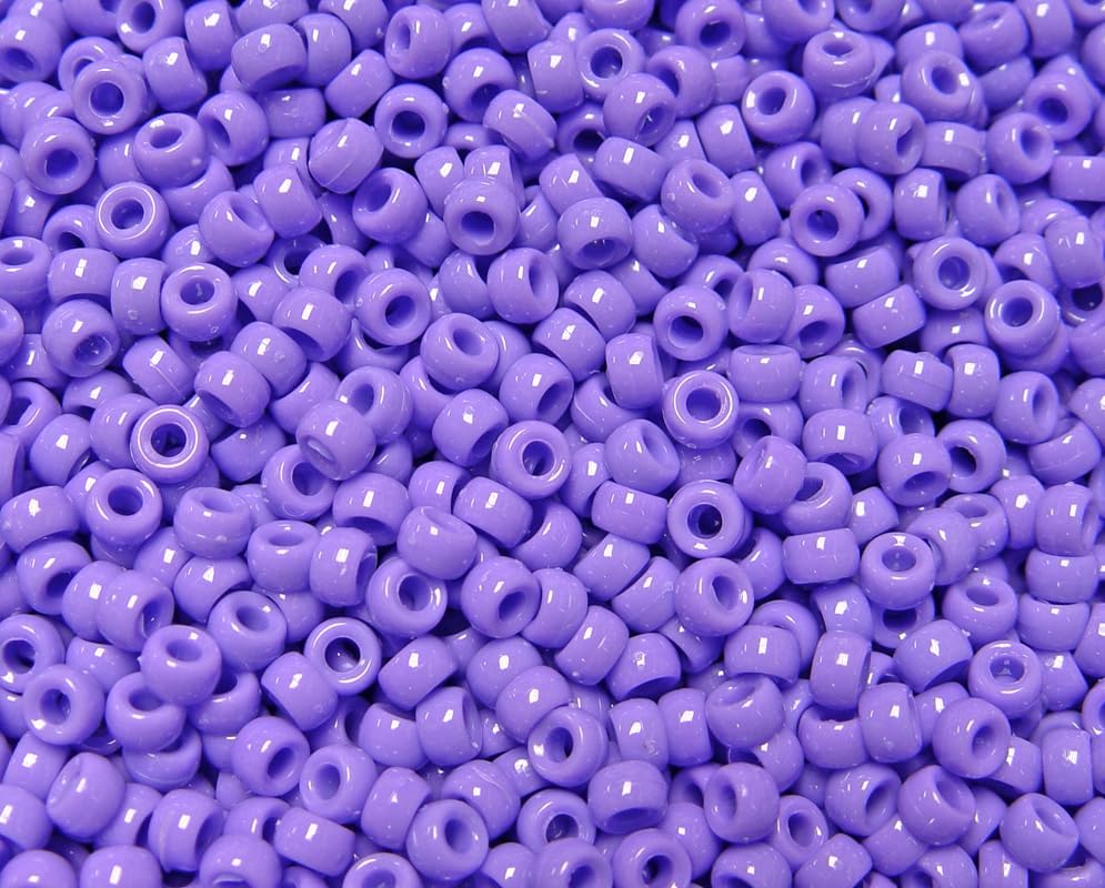 JOLLY STORE Crafts - Mini Pony Beads, Easy-to-Use Reusable Jewelry-Making/Bracelet Beads for Art, Craft Decorations & More, 6.5 x 4mm Beads, Crafted in The USA, Opaque Grey, 1000 pcs (Pack of 1)