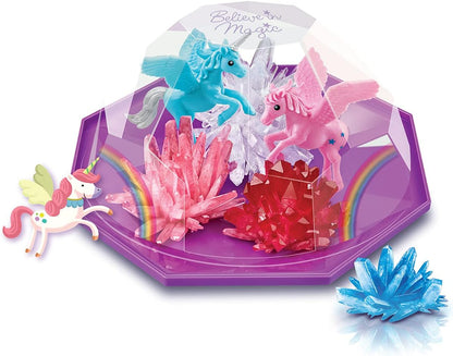 4M Glow Crystal Growing Kit - Grow a DIY Crystal Experiment Specimen, A Great Educational STEM Toys Crystal Making Gift for Kids & Teens, Boys & Girls