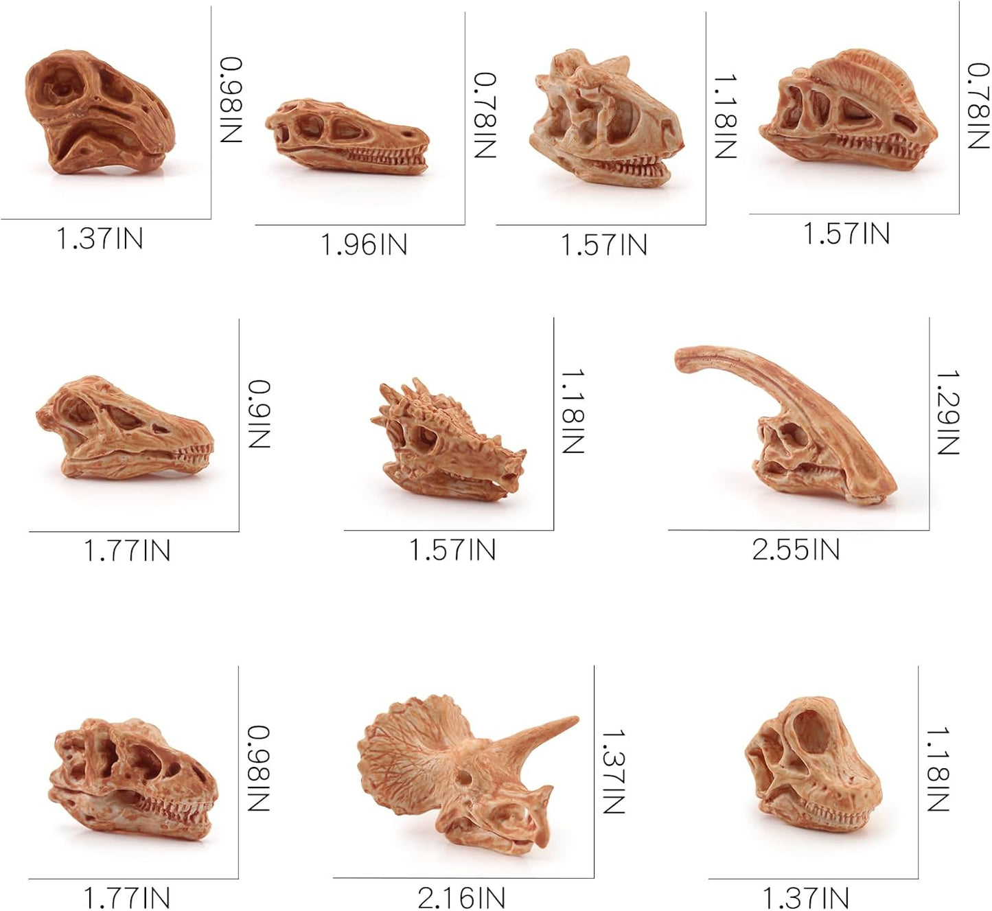 LC JoyCre Mini Dinosaur Bones for Kids Sandbox Toys - Realistic Fake Dinosaur Bones for Kids to Dig Up