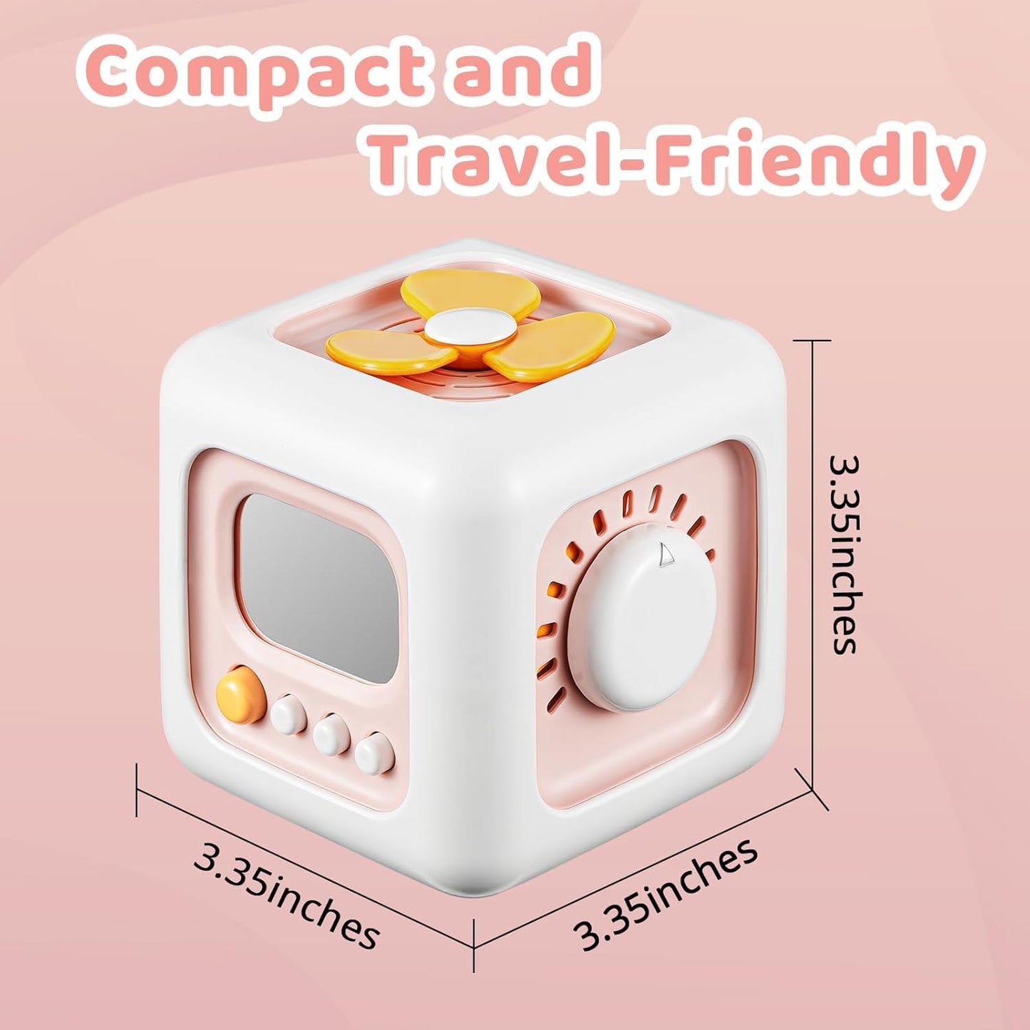 SOCBTNSO Busy Cube Toy for 1 Year Old Boy, Montessori Toys for 1+ Year Old, Travel Sensory Toys for Toddlers 1-3, Learning Fine Motor Skills| 1st Birthday Gifts 6 9 12 Months Baby