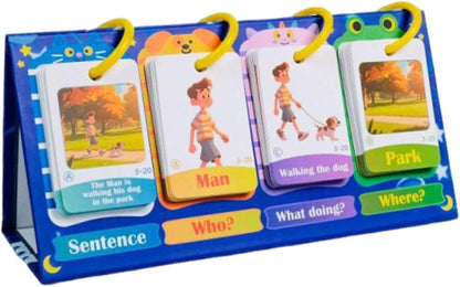 Kids Sentence Building Flip Chart Kids Sentence Game, Elementary School Learning Practical, Classroom, Educational Tool