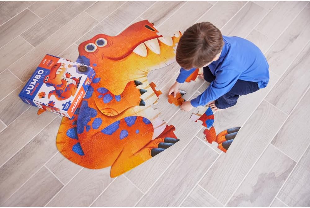 Crocodile Creek Above + Below 48-Piece Jigsaw Floor Puzzle - Fun Floor Puzzles for Kids Ages 4-8, Jumbo Unicorn