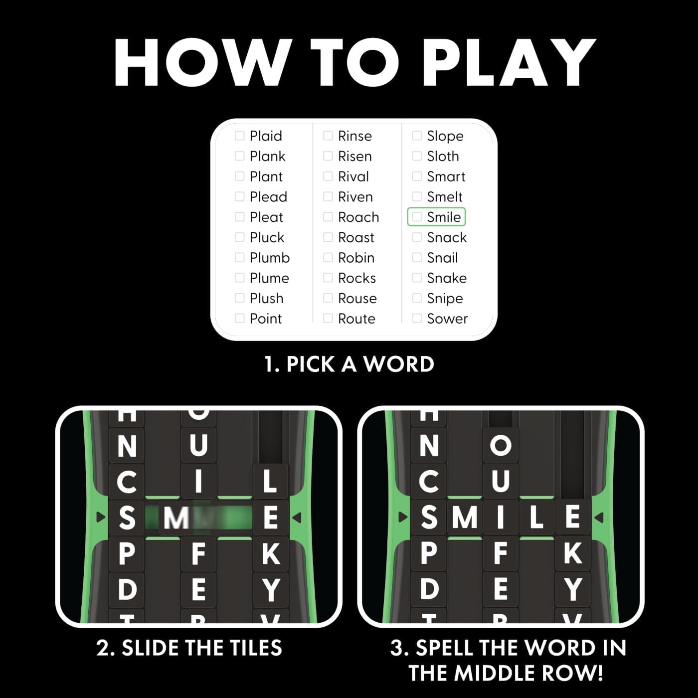 Educational Insights Slidewise - Word Games and Brain Teaser Puzzles for Kids 8-12, Kids Slide Puzzle Game, Travel Size Handheld, Single Player Brain Teasers for Adults, Teens, and Children