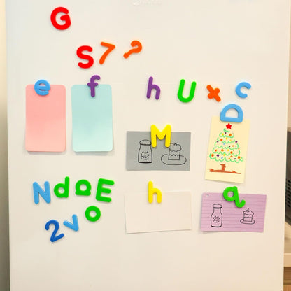 LovesTown Magnetic Alphabet Letters Kit for Kids, Double Sided Magnetic Board with Storage Box, Educational Learning Toys for Preschool Classroom and Home, 234 Pieces