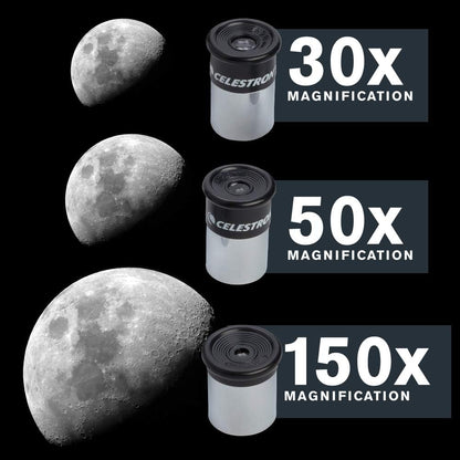 Celestron - PowerSeeker 50AZ Telescope - Manual Alt-Azimuth Telescope for Beginners - Compact and Portable - Bonus Astronomy Software Package - 50mm Aperture