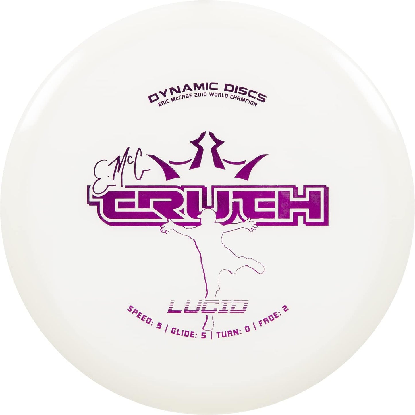 Dynamic Discs Lucid EMAC Truth Disc Golf Midrange | Straight–Stable Control Mid Range | Premium Plastic | Accurate Lines for Fairway & Approach Shots | Reliable Consistent Flight | (Colors May Vary)