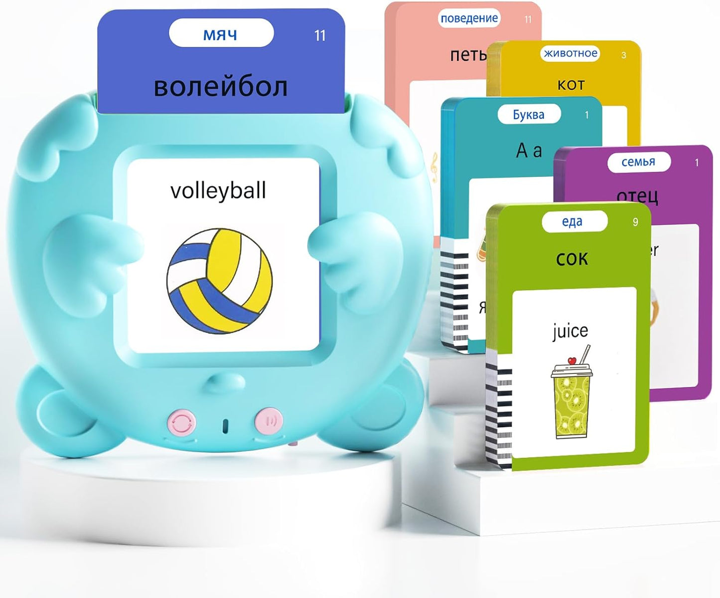 Spanish & English Talking Flash Cards for Toddlers, 510 Sight Words Bilingual Learning Toys for Children, Autism Pocket Speech Therapy Toys, Español Vocabulary Educational Flashcards