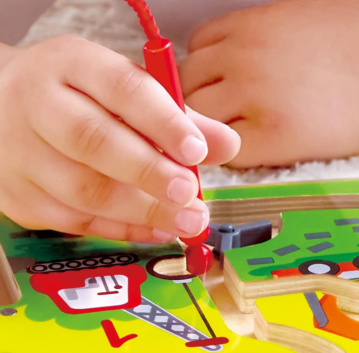 Hape Wooden Construction & Number Magnetic Maze