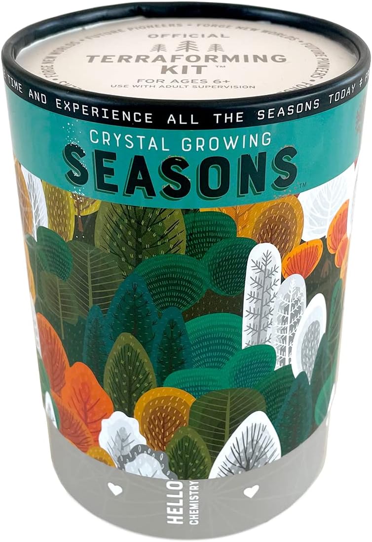 Crystal Growing Seasons Kit | Grow All 4 Seasons Today | Safe, Fun and Fast | Instructions & Facts Included | Copernicus Toys