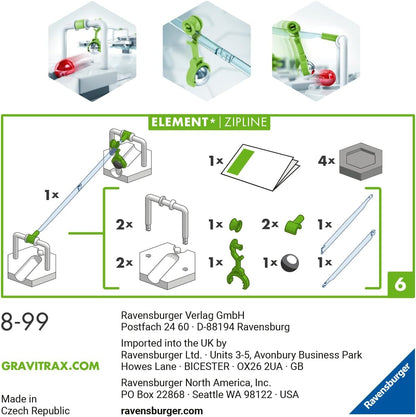Ravensburger GraviTrax Element Zipline. Can be Combined with All GraviTrax Product Lines and Construction Toys for Children from 8 Years