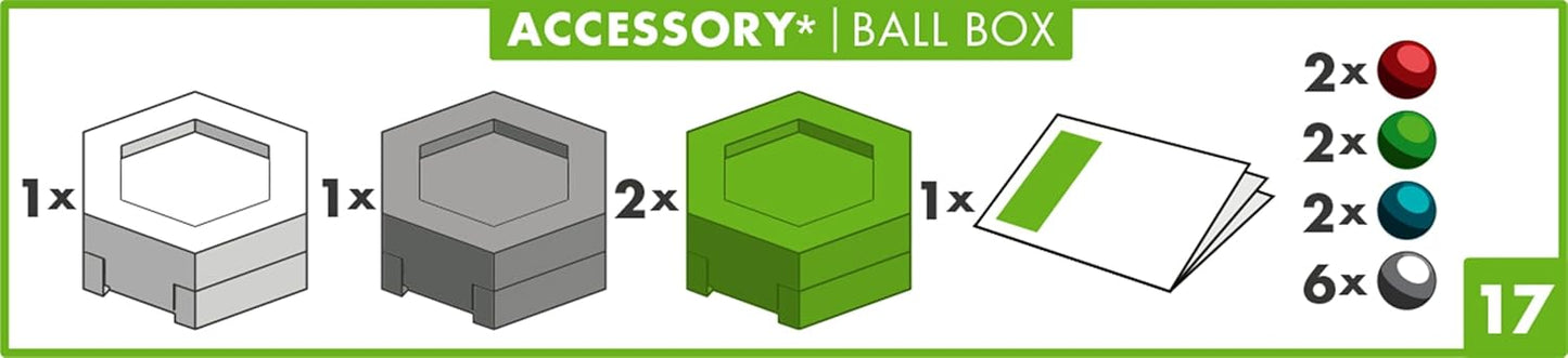 Ravensburger GraviTrax Ball Box - Marble Organization Set | Creative STEM Toy | Interactive Race Tracks | Ideal for Curious Kids and Adults | Compatible with All GraviTrax Systems