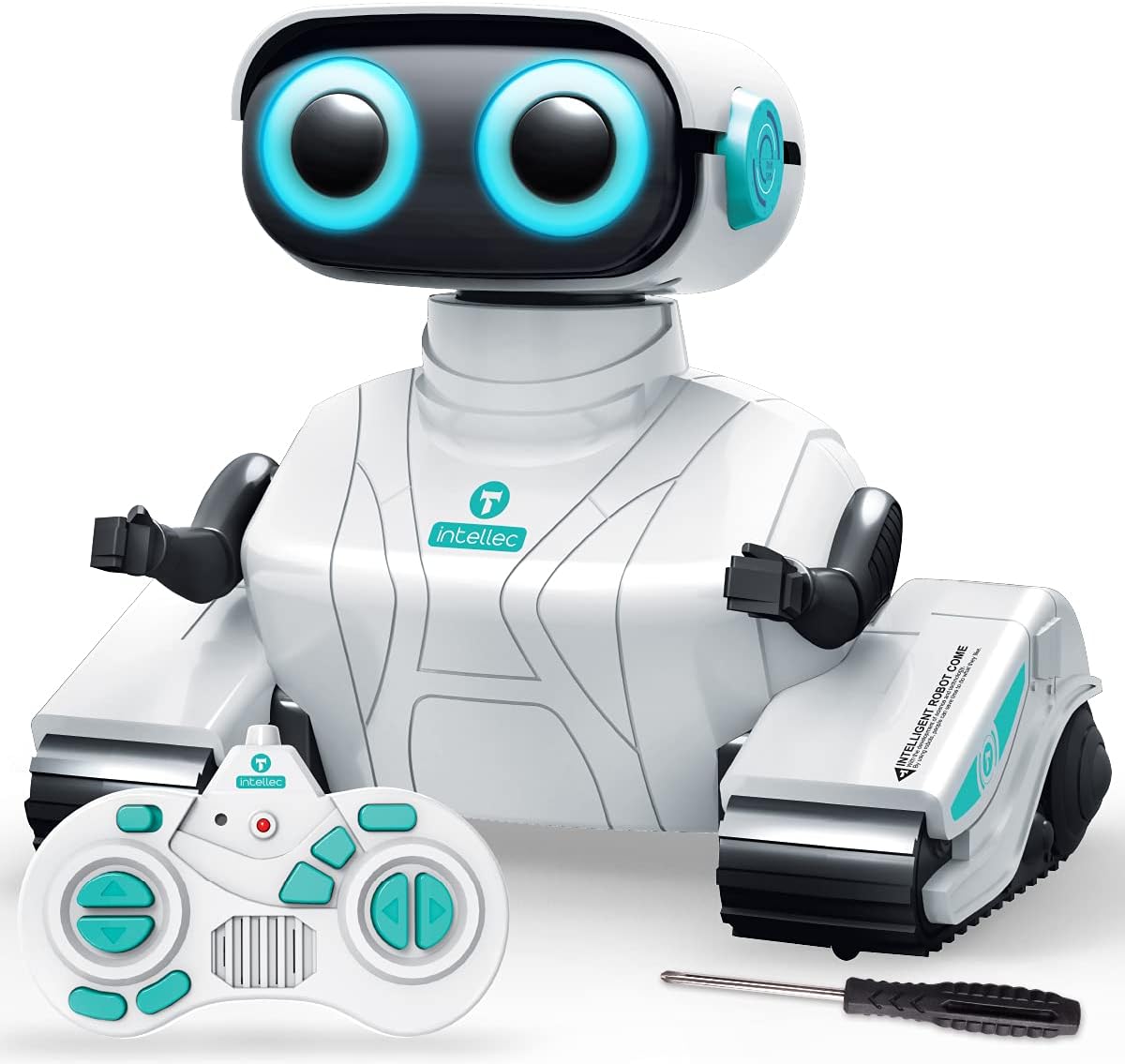 KaeKid Robots for Kids, 2.4Ghz Remote Control Robot Toys with LED Eyes & Flexible Arms, Dance & Sounds, RC Toys for 3 4 5 6 7 8 Year Old Boys Girls (Blue)