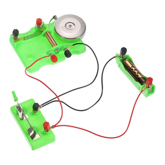PATIKIL Physical Experiment Set, 2Set Electric Bell Magnetism Experiment Kits Switch Electromagnet Labs Induction Circuit for Educational Teaching