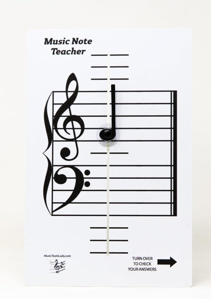 Kits Grand Staff Dry Erase Magnetic Music Theory Board with 35 Note Magnets and Marker (9 x 11.5 Inches) - Piano Teaching Tool, Music Staff Whiteboard, Keyboard Practice Aid