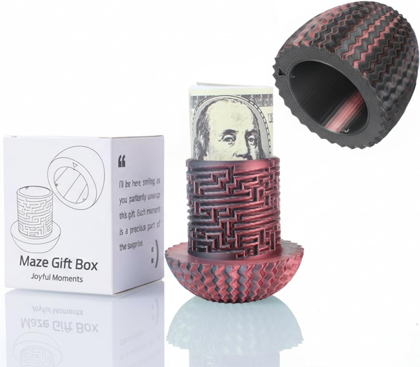 2026 Creative Gift Box: Easter Egg Mystery Puzzle with Hidden Compartment, Reusable Brain Teaser Game for Adults & Kids, Money Gift Ideas for Birthday Christmas Party Celebration