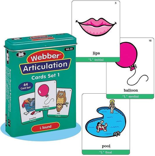 Super Duper Publications | Articulation L Sound Fun Deck | Vocabulary and Language Development Flash Cards | Educational Learning Materials for Children