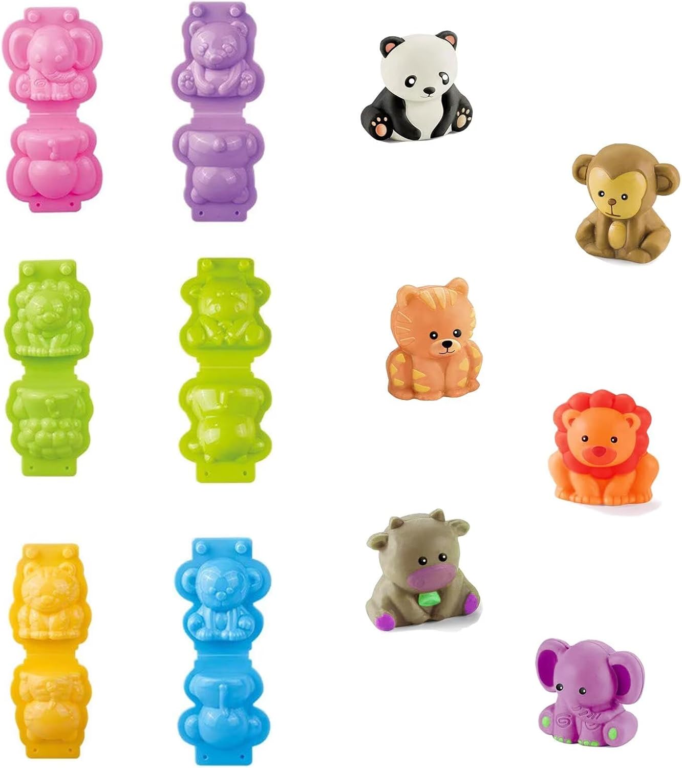 Unleash Creativity with 6 Unique Dino Molds Dough Toys Dough Accessories Set.Ideal as a Gift for Kids Aged 3-4-8 Years