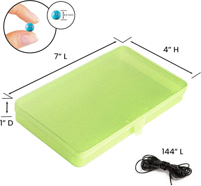 Fashion Angels Ice Pop Bead Shop Beading Kit - Over 2500 Beads for Friendship Bracelets and Necklaces - Jewelry Design Kit with Keeper Case - Ages 8 and Up