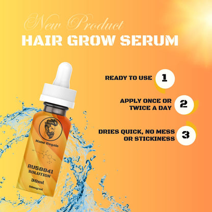 RU58841 5% Solution (50mg/ml) - DHT Blocker - Advanced Hair Loss Treatment - Anti-Androgen Hair Tonic - Promotes Hair Regrowth and Prevents Male Pattern Baldness - 30ml